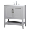 Elegant Decor 30 Inch Single Bathroom Vanity In Grey VF16030GR